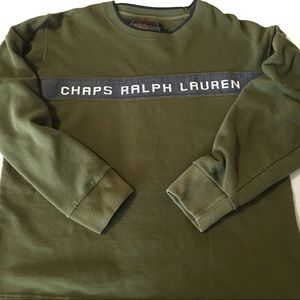 Chaps Ralph Lauren Vintage Sweatshirt Olive Green